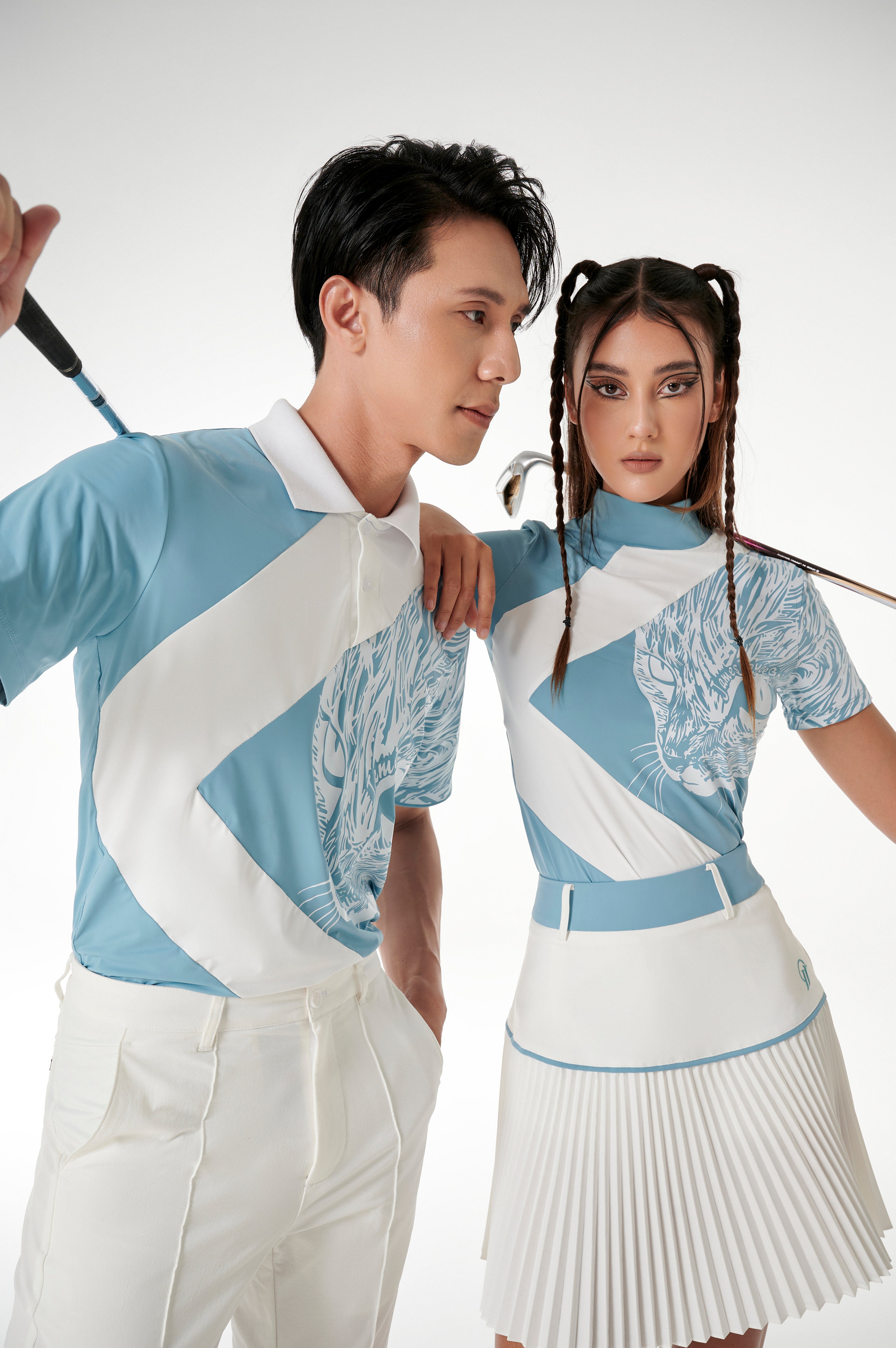 Women CYAN CAT Skirt