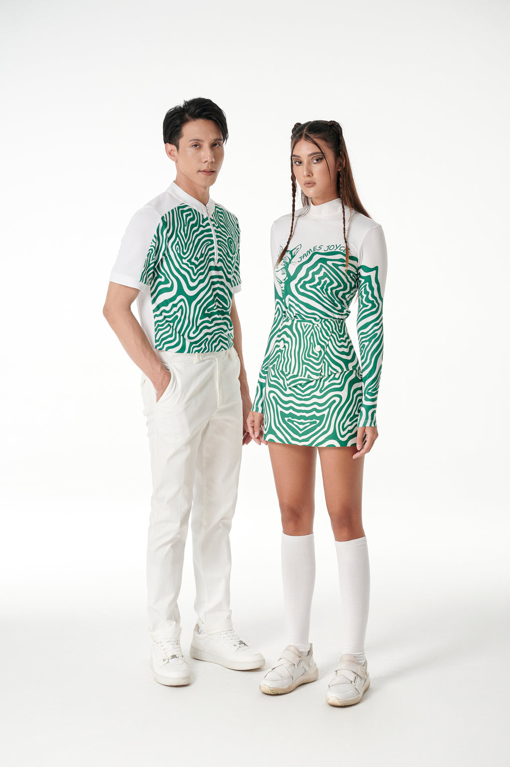 Women GREEN CAT Skirt